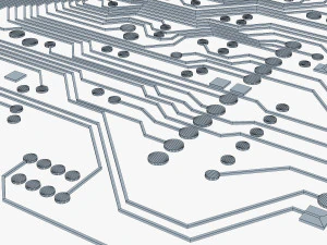 електронна схема v1 3D Модель