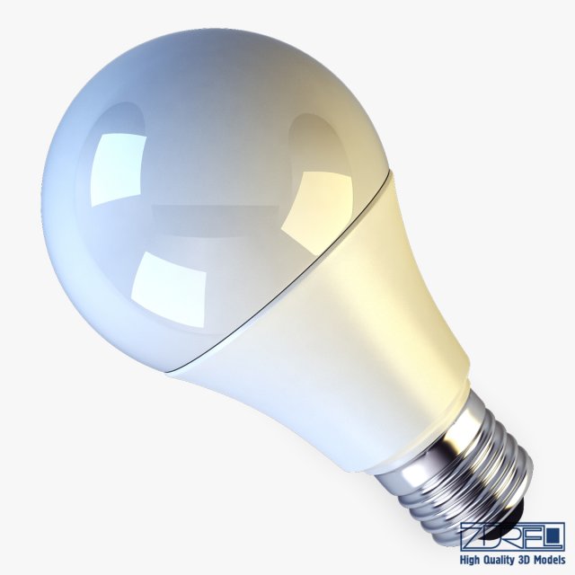 led lamp v 2 3D Model .c4d .max .obj .3ds .fbx .stl .blend 