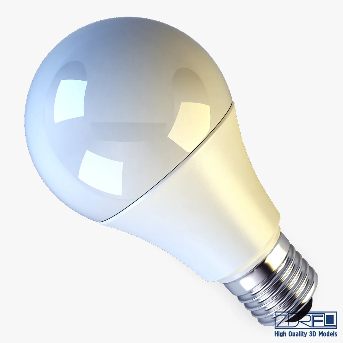 led lamp v 2 3D Model .c4d .max .obj .3ds .fbx .stl .blend
