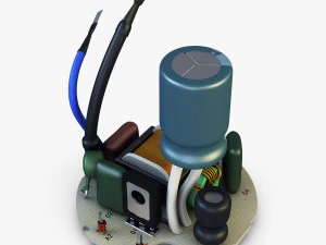 circuit board v 1 3D Model