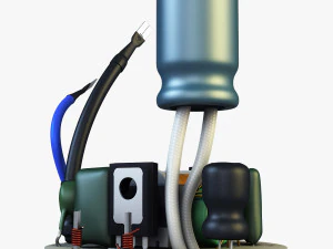 circuit board v 1 3D Model