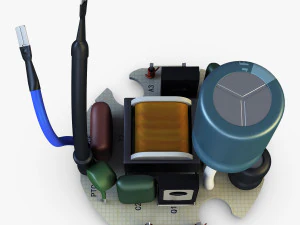 circuit board v 1 3D Model