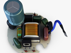 circuit board v 1 Modello 3D