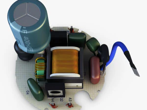 circuit board v 1 3D Model