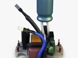 circuit board v 1 3D Model
