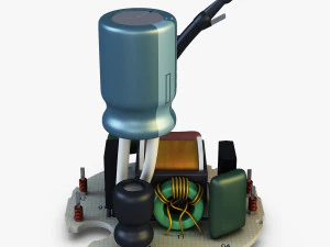 circuit board v 1 3D Model