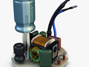 circuit board v 1 3D Model