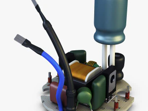 circuit board v 1 3D Model