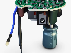 circuit board v 1 3D Model