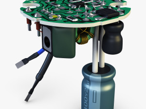 circuit board v 1 Modello 3D