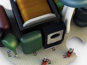 circuit board v 1 Modello 3D