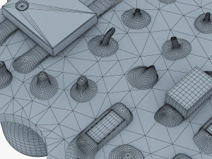 circuit board v 1 3D Model