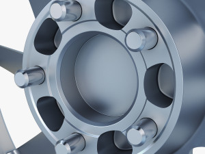 vossen vps-310t 19 wheel silver Model 3D