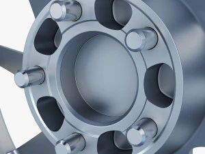 vossen vps-310t 19 wheel silver 3D Model