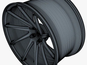 vossen vps-310t 19 wheel silver 3D Model