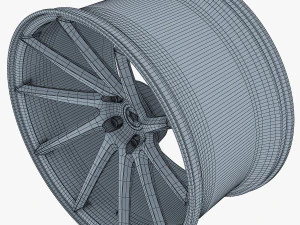 vossen vps-310t 19 wheel silver 3D Model