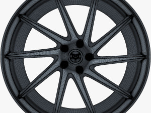 vossen vps-310t 19 wheel silver Model 3D