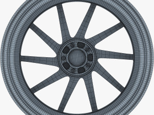 vossen vps-310t 19 wheel silver Model 3D