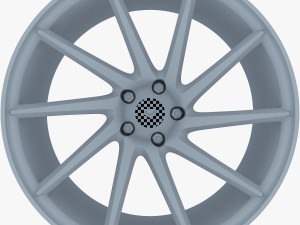 vossen vps-310t 19 wheel silver Model 3D