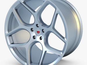 vossen cg 205 19 wheel silver 3D Model