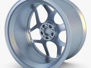 vossen cg 205 19 wheel silver Modello 3D