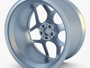vossen cg 205 19 roda prata Modelo 3D