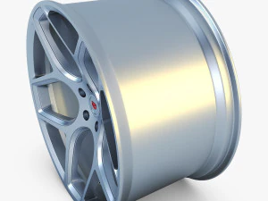 vossen cg 205 19 roda prata Modelo 3D