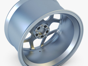vossen cg 205 19 wheel silver Modello 3D