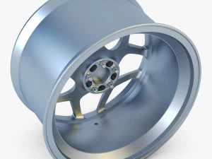 vossen cg 205 19 roda prata Modelo 3D