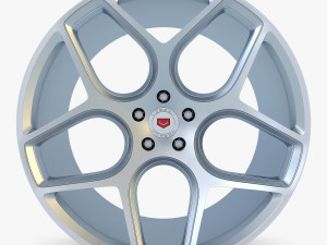 vossen cg 205 19 wheel silver Modello 3D