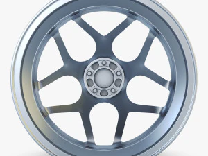 vossen cg 205 19 roda prata Modelo 3D