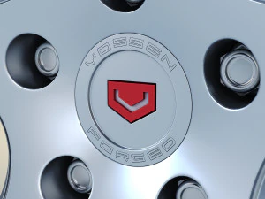 vossen cg 205 19 roda prata Modelo 3D