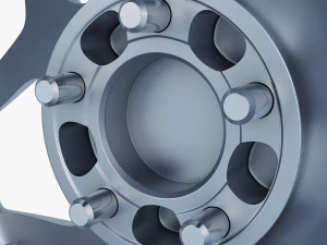 vossen cg 205 19 roda prata Modelo 3D
