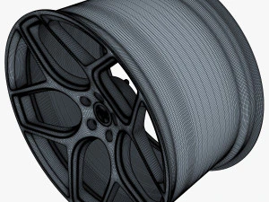vossen cg 205 19 roda prata Modelo 3D