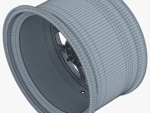 vossen cg 205 19 roda prata Modelo 3D