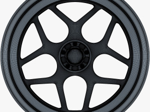 vossen cg 205 19 wheel silver Modello 3D