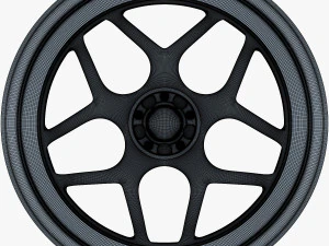 vossen cg 205 19 roda prata Modelo 3D
