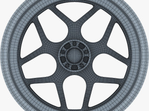 vossen cg 205 19 wheel silver Modello 3D