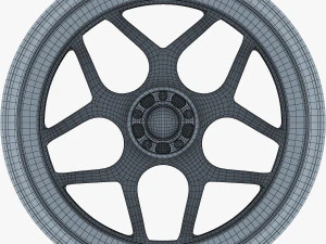vossen cg 205 19 roda prata Modelo 3D