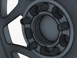 vossen cg 205 19 roda prata Modelo 3D