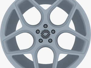 vossen cg 205 19 wheel silver Modello 3D