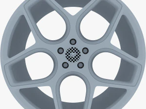vossen cg 205 19 roda prata Modelo 3D