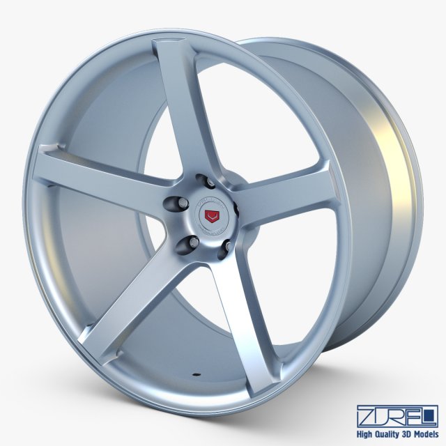 vossen vps-303 19 wheel silver 3D 模型 .c4d .max .obj .3ds .fbx .stl .blend 