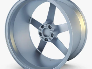 vossen vps-303 19 roda prata Modelo 3D