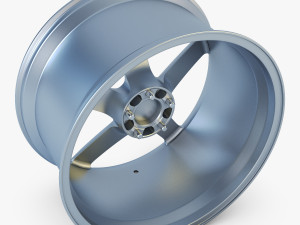 vossen vps-303 19 wheel silver 3D 模型
