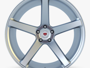 vossen vps-303 19 wheel silver 3D 模型
