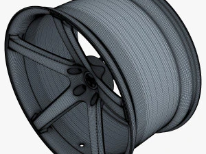 vossen vps-303 19 roda prata Modelo 3D