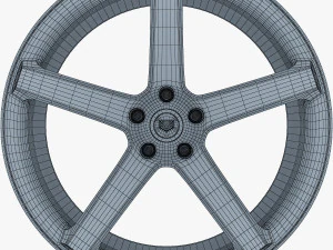 vossen vps-303 19 roda prata Modelo 3D