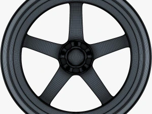 vossen vps-303 19 roda prata Modelo 3D