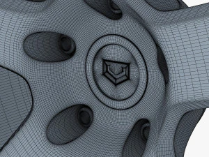 vossen vps-303 19 roda prata Modelo 3D